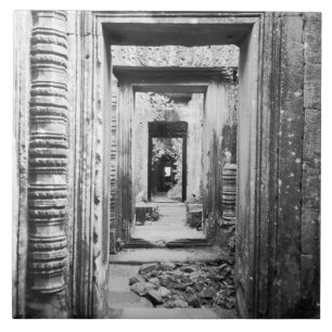 Angkor Cambodja, Deuren Preah Khan Tegeltje