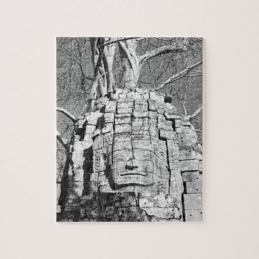 Angkor Cambodja, Hoofd Ta Som Tempel Legpuzzel (Verticaal)