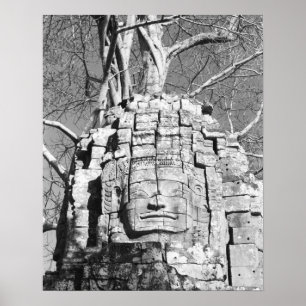 Angkor Cambodja, Hoofd Ta Som Tempel Poster