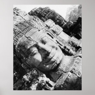 Angkor Cambodja, hoofd van de Bayon Poster
