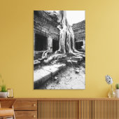 Angkor Cambodja, Ta Prohm Boom Canvas Afdruk (Insitu (Woonkamer))