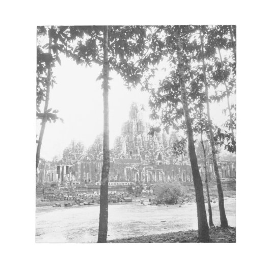 Angkor Cambodja, Uitzicht op de Bayon Notitieblok (Voorkant)
