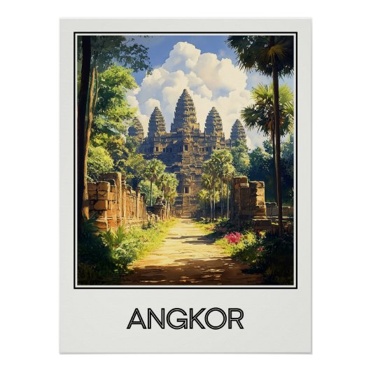 Angkor, majestueuze tempel perfect poster (Voorkant)