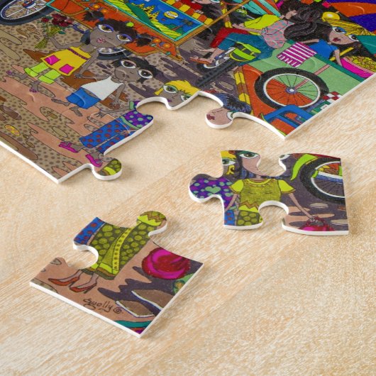 "Angkor Night Market" Legpuzzel (Zijkant)