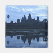 angkor reflecteert blauw magneet (Voorkant)
