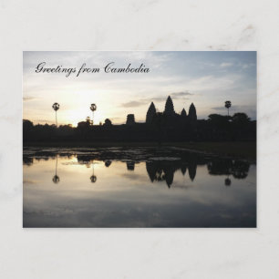 angkor reflecteert briefkaart