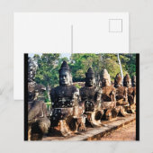 Angkor Thom God Statues Briefkaart (Voorkant / Achterkant)