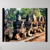 Angkor Thom God Statues  Poster (Voorkant)