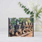 Angkor Thom Goden Beelden Briefkaart (Staand voorkant)