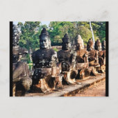 Angkor Thom Goden Beelden Briefkaart (Voorkant)