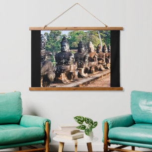 Angkor Thom Goden Beelden  Hangend Wandkleed