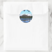 Angkor Wat 01 Ronde Sticker (Tas)