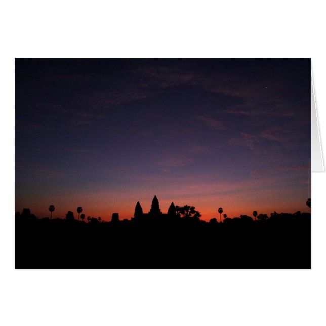 Angkor Wat bij Sunrise (kaart) (Voorkant Horizontaal)