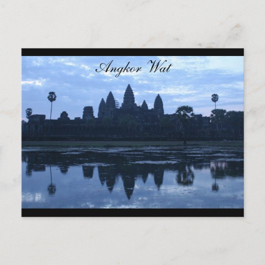 angkor wat blue briefkaart (Voorkant)
