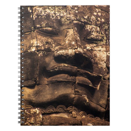 Angkor Wat Boeddha Totem Spiraal Notebook Notitieboek (Voorkant)