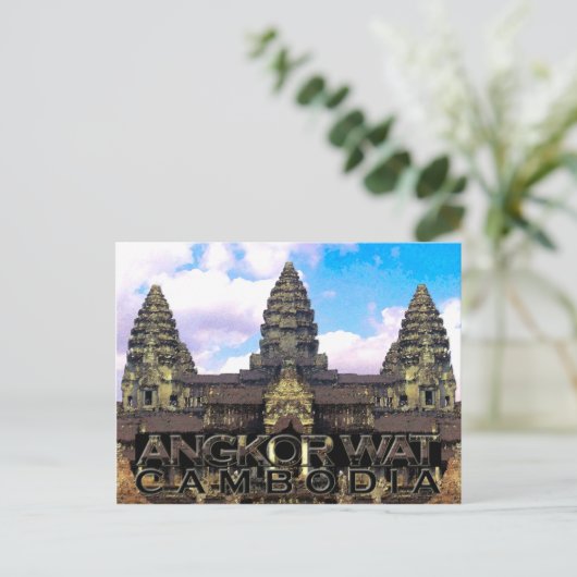 Angkor Wat Briefkaart (Staand voorkant)
