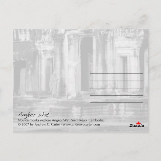 Angkor Wat Briefkaart (Achterkant)