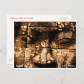 Angkor Wat Buddha Eyes Siem Reap Postcard Feestdagenkaart (Voorkant / Achterkant)