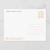 Angkor Wat Buddha Eyes Siem Reap Postcard Feestdagenkaart (Achterkant)