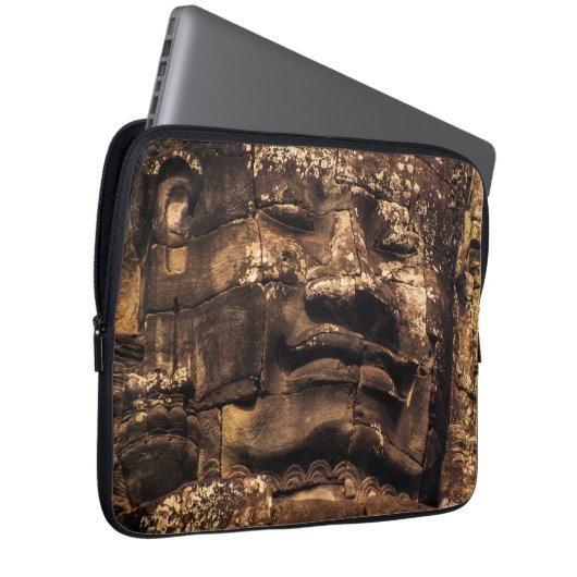 Angkor Wat Buddha Totem Laptop Sleeve (Voorkant Rechts)