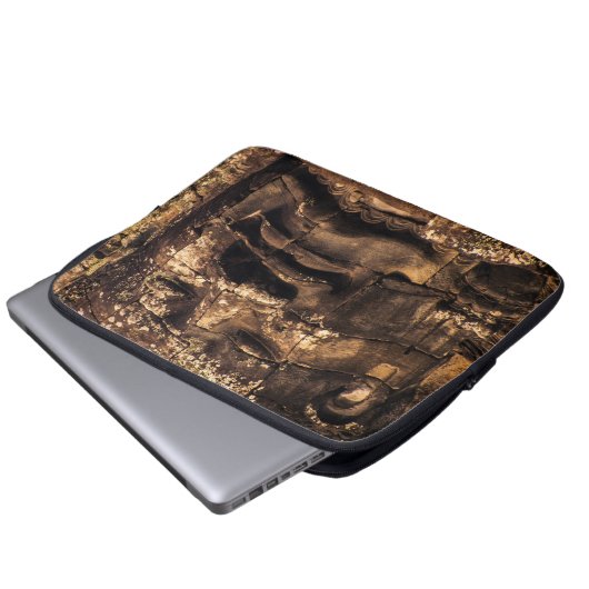 Angkor Wat Buddha Totem Laptop Sleeve (Voorkant onderkant)