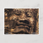 Angkor Wat Buddha Totem – Travel Postcard Feestdagenkaart (Voorkant)