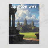 Angkor Wat Cambodia Briefkaart (Voorkant)