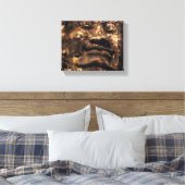 Angkor Wat Cambodia Buddha Totem - Canvas Wall Art (Insitu (Slaapkamer))