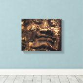 Angkor Wat Cambodia Buddha Totem - Canvas Wall Art (Insitu (Houten vloer))