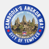 Angkor Wat Cambodia - City of the Temples Magneet (Voorkant)