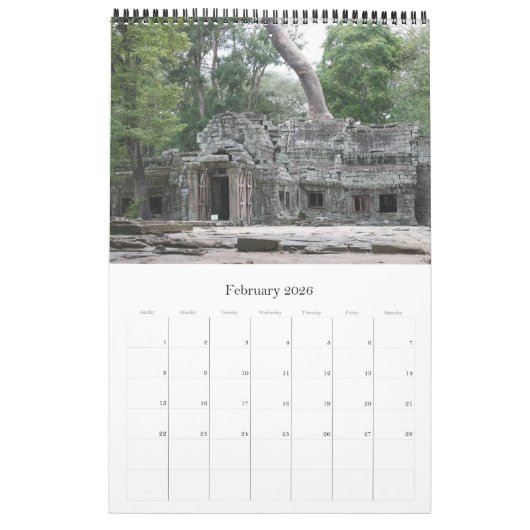 angkor wat cambodia kalender (Feb 2026)