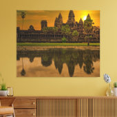 Angkor Wat Cambodia Khmer Temple Canvas Afdruk (Insitu (Woonkamer))