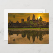 Angkor Wat Cambodia Khmer Temple Feestdagenkaart (Voorkant / Achterkant)