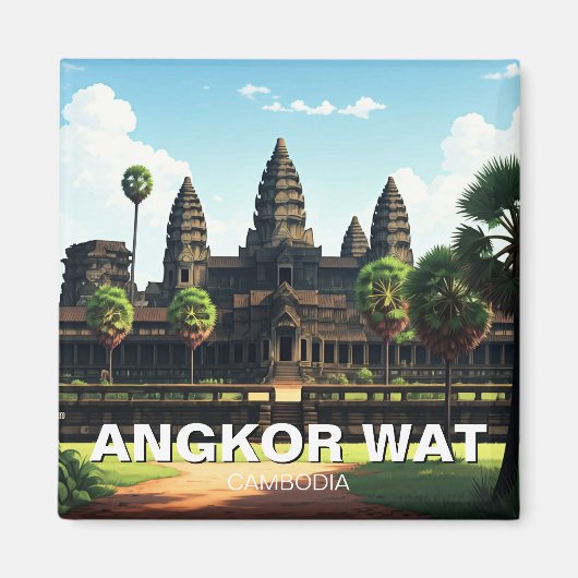 Angkor Wat Cambodia Magneet (Voorkant)
