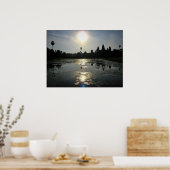Angkor Wat Cambodia Morning Silhouette Print (Keuken)