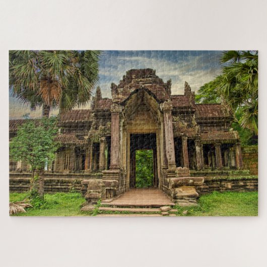 Angkor Wat Cambodia Temple Entrance Legpuzzel (Horizontaal)