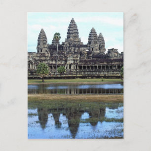 Angkor Wat Cambodia Temple Travel Photography Briefkaart