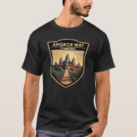 Angkor Wat Cambodia Travel Art Vintage