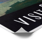 Angkor Wat Cambodia Vintage Travel Poster (Hoek)