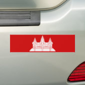 Angkor Wat Cambodian / Khmer Flag Bumpersticker (Op auto)