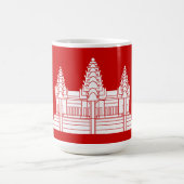 Angkor Wat Cambodian / Khmer Flag Koffiemok (Center)