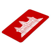 Angkor Wat Cambodian / Khmer Flag Magneet (Linkerzijde)