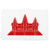 Angkor Wat Cambodian / Khmer Flag Magneet (Horizontaal)