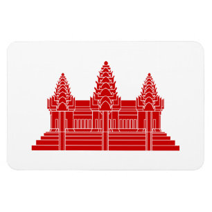 Angkor Wat Cambodian / Khmer Flag Magneet