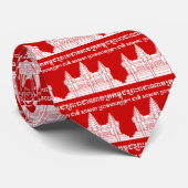 Angkor Wat Cambodian / Khmer Flag met Motto Stropdas (Opgerold)