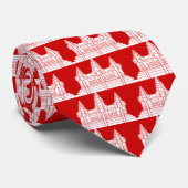 Angkor Wat Cambodian / Khmer Flag Stropdas (Opgerold)