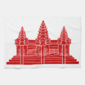 Angkor Wat Cambodian / Khmer Flag Theedoek (Horizontaal)