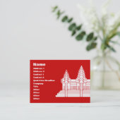 Angkor Wat Cambodian / Khmer Flag Visitekaartje (Staand voorkant)