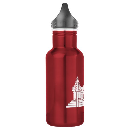 Angkor Wat Cambodian / Khmer Flag Waterfles (Links)