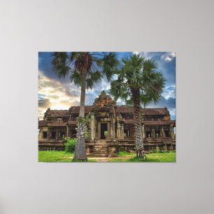 Angkor Wat Cambodian Khmer Temple Canvas Afdruk